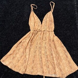 RESA Snake Print Mini Dress